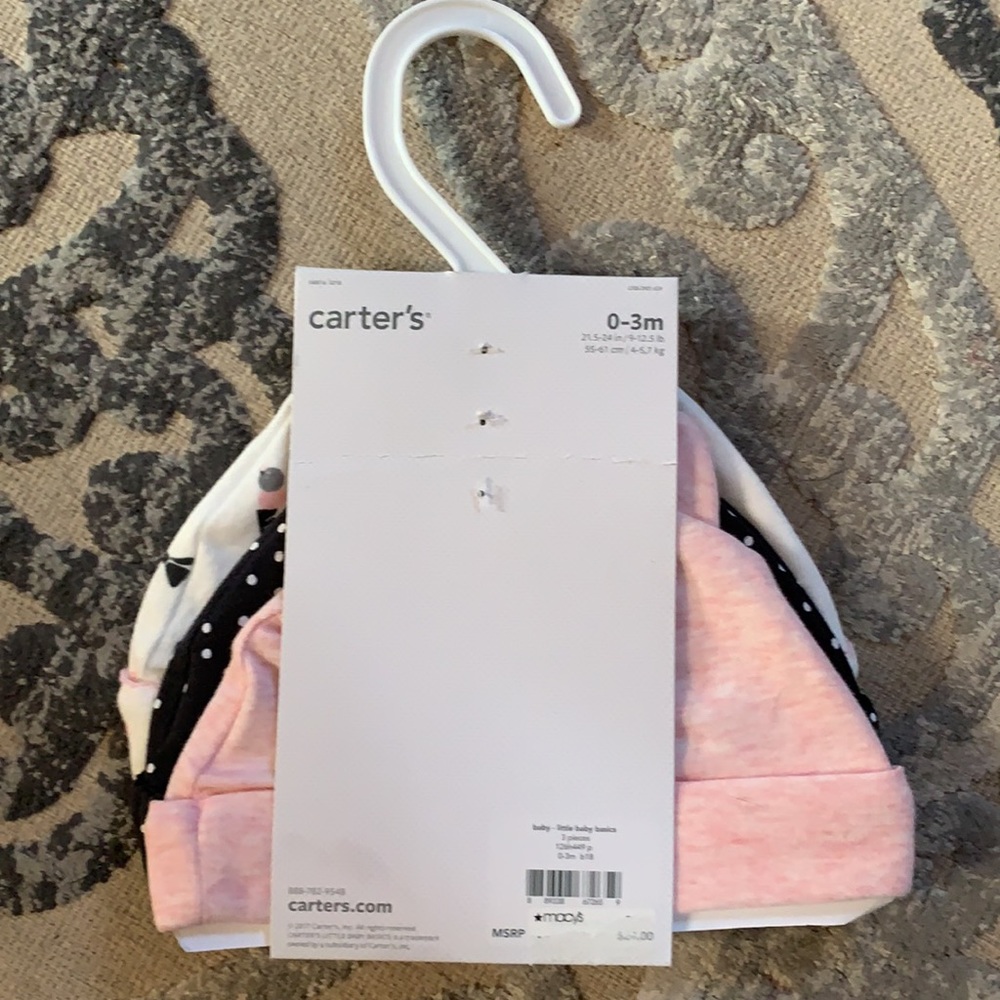 Carter’s Baby Basics Hats - Picture 2 of 5